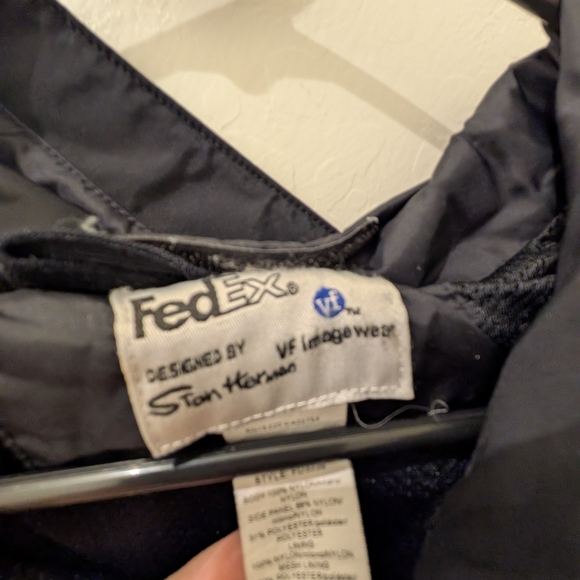 Dex Men's Black and Navy Windbreaker - Picture 3 of 3